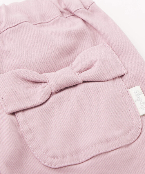 SLAP SLIP（スラップスリップ）の「【ラクのび】おしりリボンストレッチツイルデニムパンツ(80~140cm)（デニムパンツ・キッズ・ブルー/ピンク/ベージュ・110cm/130cm/90cm/100cm/140cm/120cm/80ｃｍ）」の17枚目の写真