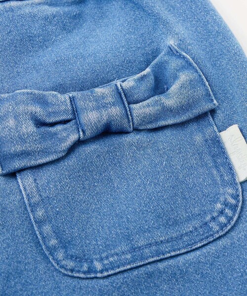 SLAP SLIP（スラップスリップ）の「【ラクのび】おしりリボンストレッチツイルデニムパンツ(80~140cm)（デニムパンツ・キッズ・ブルー/ピンク/ベージュ・110cm/130cm/90cm/100cm/140cm/120cm/80ｃｍ）」の21枚目の写真