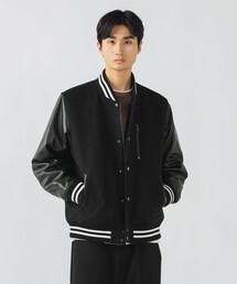 【完売間近】胸ジップ スタジアム ブルゾン/Zip-Pocket Varsity Blouson（レギュラーフィット）