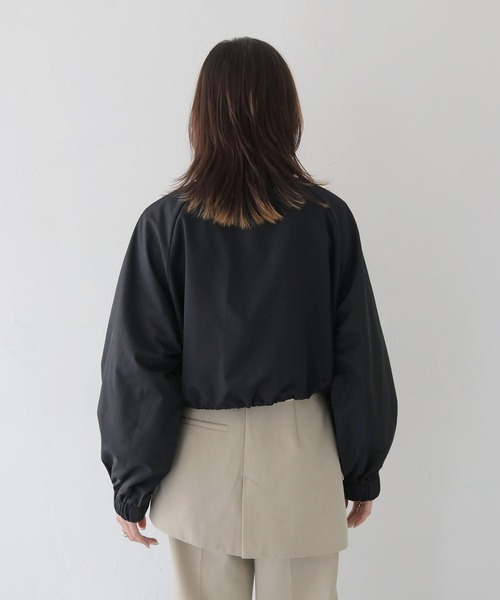 CLEIO(クレイオ)の「【CLEIO】スタンドカラーナイロンブルゾン/STAND COLLAR NYLON BLOUSON/922-12616(ナイロンジャケット・レディース・ベージュ/アイボリー/ブラック・FREE)」の20枚目の写真