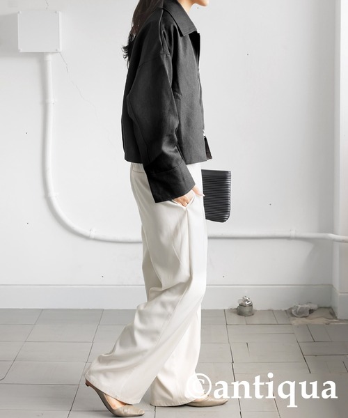 antiqua(アンティカ)の「ジップジャケット(ブルゾン・レディース・グレー/ブラック/ベージュ系その他・ONESIZE)」の19枚目の写真