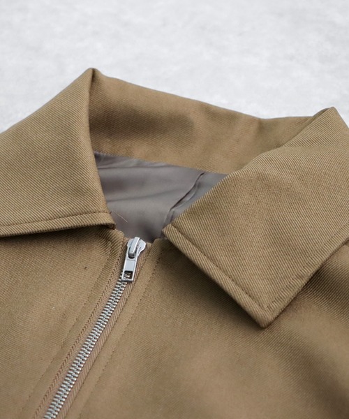 antiqua(アンティカ)の「ジップジャケット(ブルゾン・レディース・グレー/ブラック/ベージュ系その他・ONESIZE)」の4枚目の写真