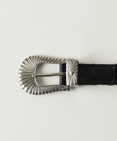 ADAMPATEK/アダムパテック/braided leather belt/編み込みレザーベルト