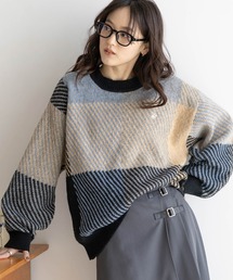 BEVERLY HILLS POLO CLUB | BEVERLY HILLS POLO CLUB/チェックニットクルー(ニット/セーター)