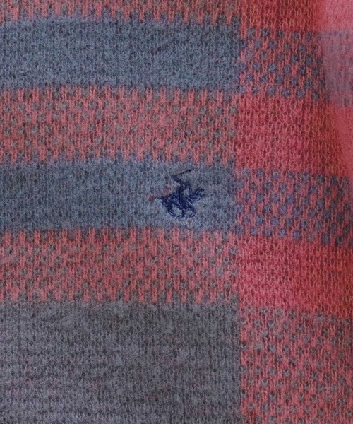 BEVERLY HILLS POLO CLUB（ビバリーヒルズポロクラブ）の「BEVERLY HILLS POLO CLUB/チェックニットクルー（ニット/セーター・レディース・パープル系/グレー系/オレンジ系/ピンク系・FREE）」の20枚目の写真