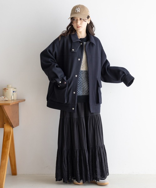 BEVERLY HILLS POLO CLUB（ビバリーヒルズポロクラブ）の「BEVERLY HILLS POLO CLUB/チェックニットクルー（ニット/セーター・レディース・パープル系/グレー系/オレンジ系/ピンク系・FREE）」の21枚目の写真