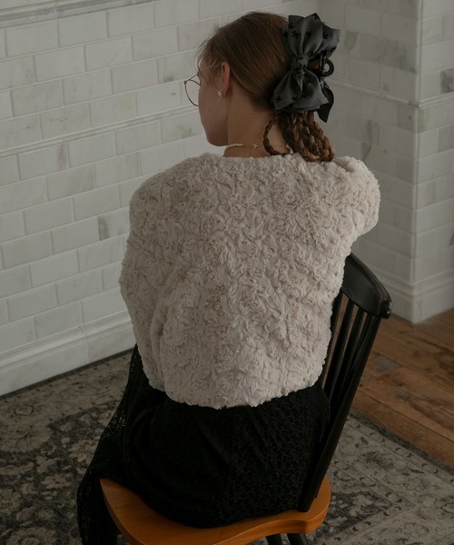 BONLECILL noir(ボンルシールノワール)の「【BONLECILL noir】ビッグリボンヘアクリップ(バレッタ/ヘアクリップ・レディース・チャコールグレー/グレー・FREE)」の10枚目の写真