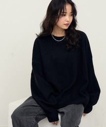 【NOGLE/ノグル】カラールーズリブニット