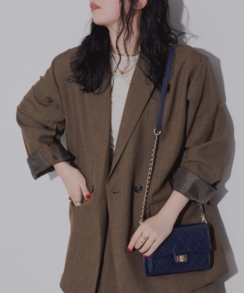 NICAL（ニカル）の「【本革】【NICAL】キルトチェーンバック/544380（ショルダーバッグ・レディース・ネイビー/ベージュ/レッド/キャメル/ブラック・FREE）」の9枚目の写真