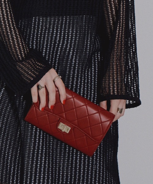 NICAL（ニカル）の「【本革】【NICAL】キルトチェーンバック/544380（ショルダーバッグ・レディース・ネイビー/ベージュ/レッド/キャメル/ブラック・FREE）」の12枚目の写真