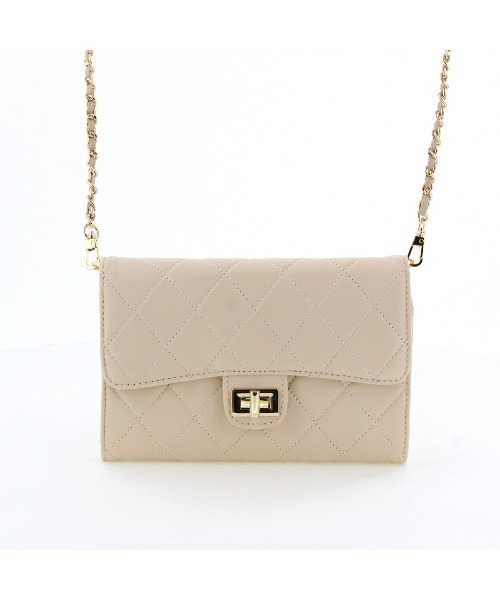 NICAL（ニカル）の「【本革】【NICAL】キルトチェーンバック/544380（ショルダーバッグ・レディース・ネイビー/ベージュ/レッド/キャメル/ブラック・FREE）」の13枚目の写真