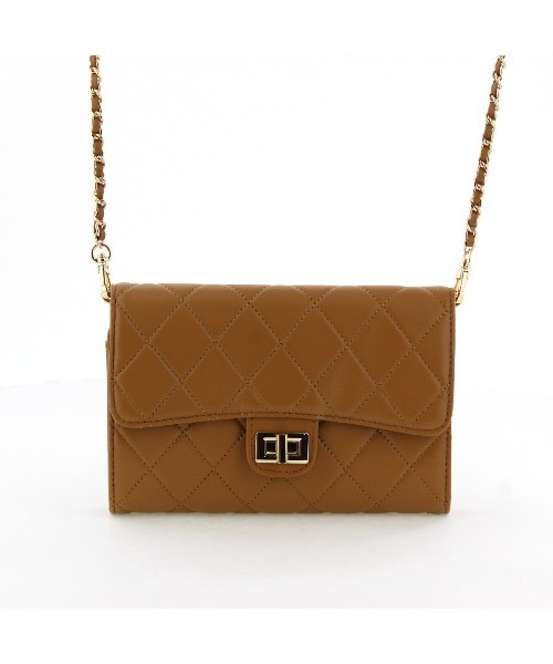 NICAL（ニカル）の「【本革】【NICAL】キルトチェーンバック/544380（ショルダーバッグ・レディース・ネイビー/ベージュ/レッド/キャメル/ブラック・FREE）」の14枚目の写真