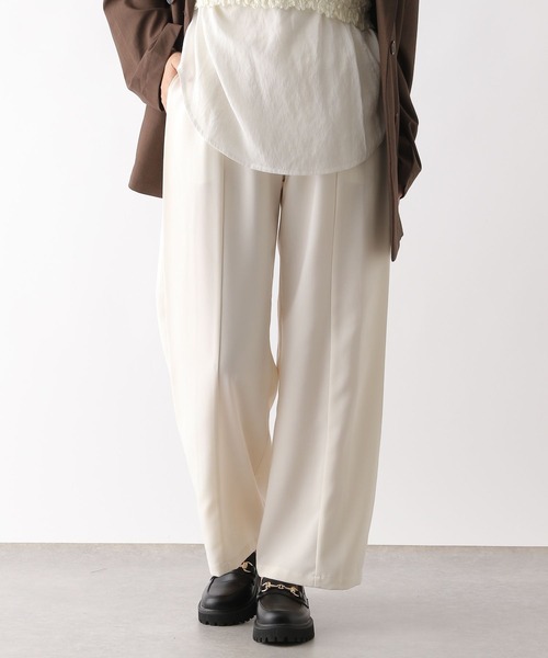 LEPSIM（レプシィム）の「サイドタックパンツ　133641（その他パンツ・レディース・アイボリー/ブラック/グレー・FREE）」の6枚目の写真