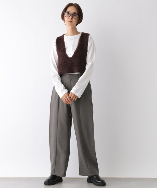 LEPSIM（レプシィム）の「サイドタックパンツ　133641（その他パンツ・レディース・アイボリー/ブラック/グレー・FREE）」の20枚目の写真