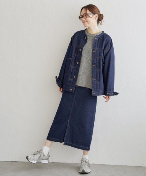 LBC（エルビーシー）の「配色ステッチ畦ニットプルオーバー（ニット/セーター・レディース・ライトブルー/パープル/グレー/オフホワイト・M/L）」の18枚目の写真