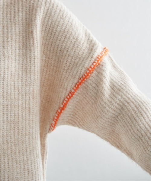 LBC（エルビーシー）の「配色ステッチ畦ニットプルオーバー（ニット/セーター・レディース・ライトブルー/パープル/グレー/オフホワイト・M/L）」の17枚目の写真