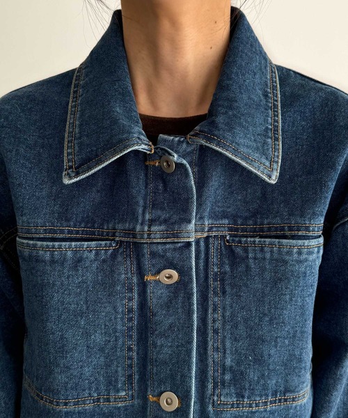 CANAL JEAN(キャナルジーン)の「El mar デニムカバーオール(デニムジャケット・レディース・インディゴブルー・ONE SIZE)」の13枚目の写真