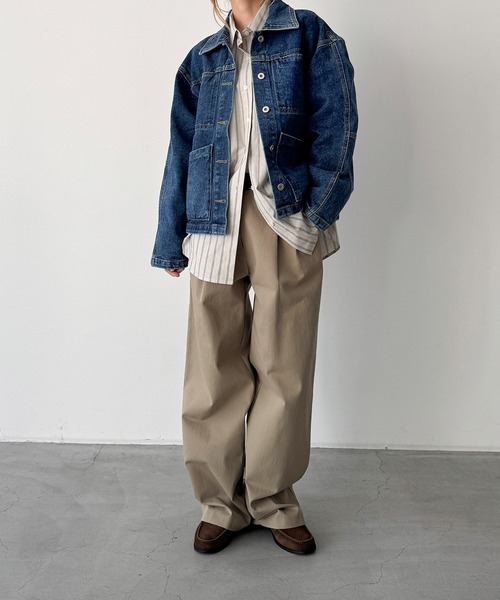 CANAL JEAN(キャナルジーン)の「El mar デニムカバーオール(デニムジャケット・レディース・インディゴブルー・ONE SIZE)」の6枚目の写真