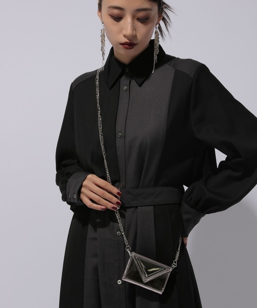 HARE（ハレ）の「サンカクプレートHAREロゴチェーンミニウォレット(HARE)（財布・レディース・ブラック/シルバー・FREE）」の9枚目の写真