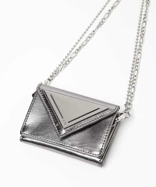 HARE（ハレ）の「サンカクプレートHAREロゴチェーンミニウォレット(HARE)（財布・レディース・ブラック/シルバー・FREE）」の13枚目の写真