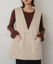 SENSE OF PLACE by URBAN RESEARCH | ジャージーメルトンVネックジレ(ベスト)