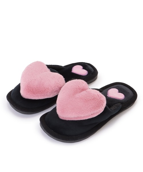 セール】3D ビッグ ハート ルーム スリッパ（ルームシューズ/スリッパ