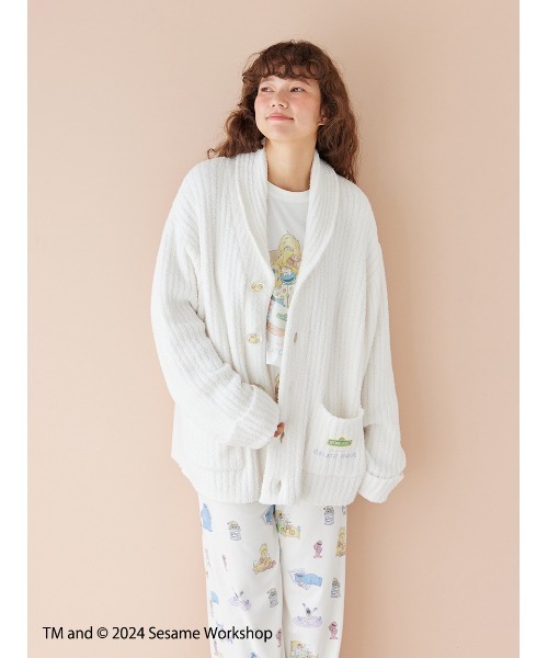 新品【SESAME STREET】【UNISEX】ジャガードショールカーディガン 新品【SESAME STREET】【UNISEX】ジャガードショールカーディガン