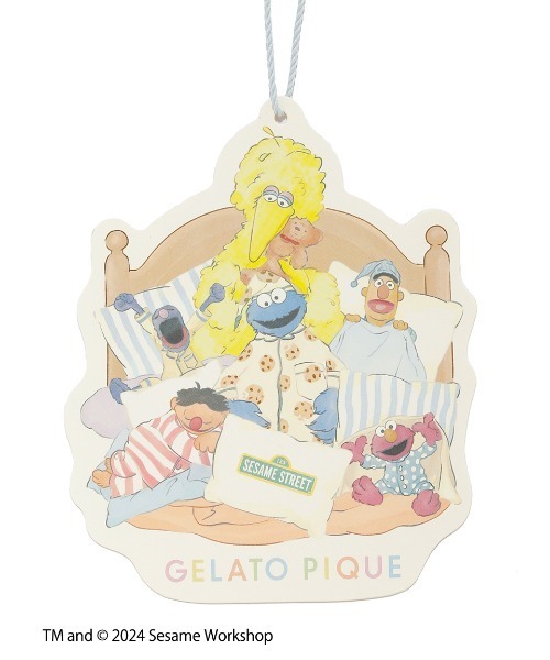gelato pique（ジェラートピケ）の「【SESAME STREET】【UNISEX】モチーフジャガードショールカーディガン（ルームウェア/パジャマ・レディース・オフホワイト/ブルー・S-M/M-L）」の20枚目の写真