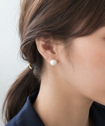 【10mm】 選べるパールピアス (コットンパール / アクリルパール) (両耳用)