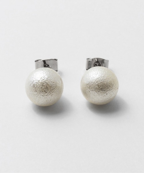 ciite'（シーテ）の「【10mm】 選べるパールピアス （コットンパール / アクリルパール）  (両耳用)（ピアス（両耳用）・レディース・ホワイト/ホワイト系その他・FREE）」の5枚目の写真