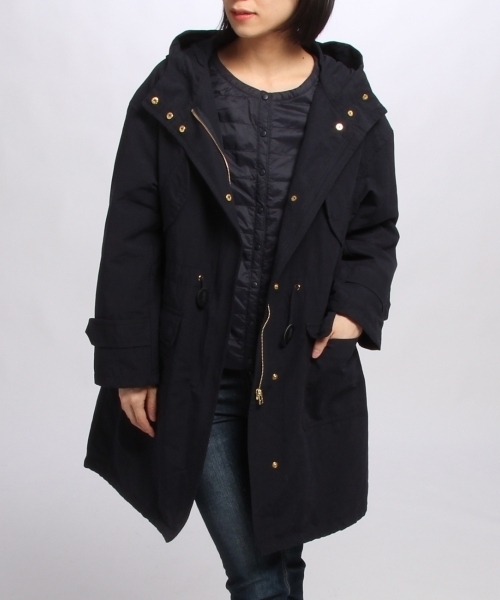 HusHusH（ハッシュアッシュ）の「グログランコート（その他アウター・レディース・ブルー/グリーン・02/03/01）」の2枚目の写真