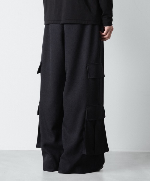 ato(アトウ)の「DOUBLE POCKET WIDE PANTS(その他パンツ・メンズ・ブラック/ダークカーキ・44/48/46)」の20枚目の写真