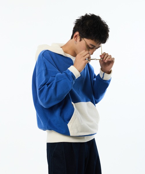 THE BOLDMAN（ザ ボールドマン）の「After Hoodie / アフターフーディー（パーカー・メンズ・ネイビー/グレー/ブルー・MEDIUM/LARGE）」の14枚目の写真