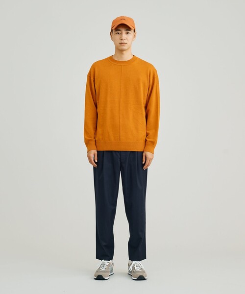 J.PRESS YORK STREET(ジェイプレスヨークストリート)の「【UNISEX】ANTI PILLING WOOL クルーネックニット(ニット/セーター・メンズ・ライトグレー系/ピンク系/オレンジ系/ダルブルー系/ブラック系/アイボリー系・SMALL/MEDIUM/LARGE)」の18枚目の写真