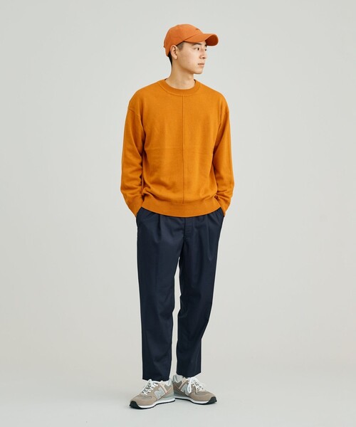 J.PRESS YORK STREET(ジェイプレスヨークストリート)の「【UNISEX】ANTI PILLING WOOL クルーネックニット(ニット/セーター・メンズ・ライトグレー系/ピンク系/オレンジ系/ダルブルー系/ブラック系/アイボリー系・SMALL/MEDIUM/LARGE)」の20枚目の写真