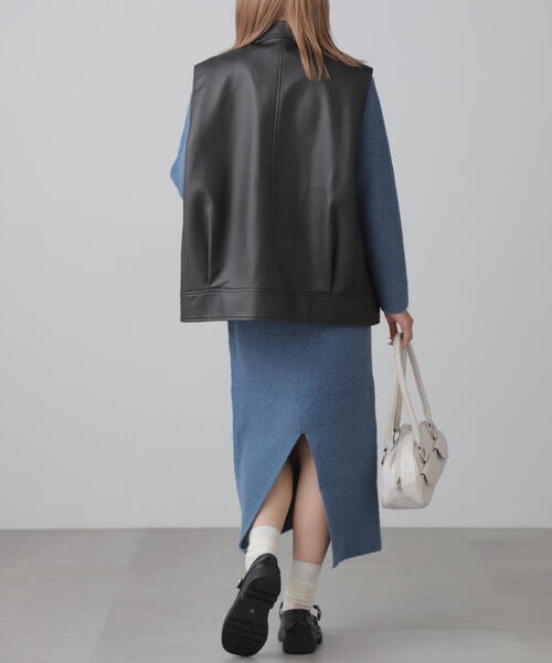 【セール】合皮ライダースジレ（ライダースジャケット）｜FREE'S MART（フリーズマート）