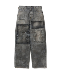 F-LAGSTUF-F | F-LAGSTUF-F フラグスタフ / BORO DENIM PANTS ボロ加工ワイドデニムパンツ / 24AW-FS-14/FS1528(デニムパンツ)