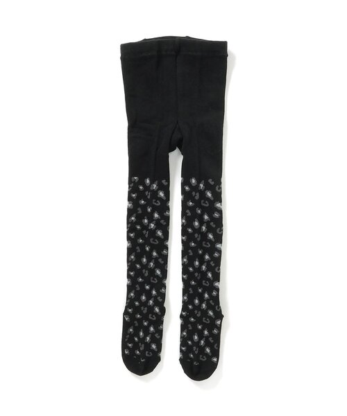 BREEZE(ブリーズ)の「モノトーン総柄タイツ(タイツ/ストッキング・キッズ・ブラック/ベージュ・80/100/120/140)」の2枚目の写真