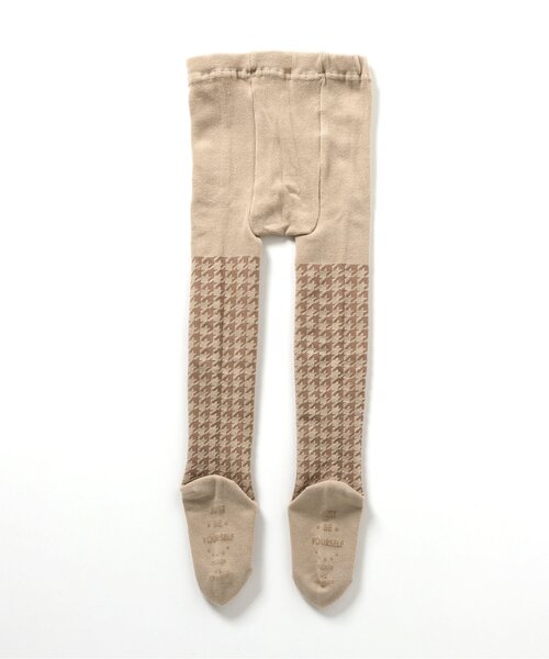 BREEZE(ブリーズ)の「モノトーン総柄タイツ(タイツ/ストッキング・キッズ・ブラック/ベージュ・80/100/120/140)」の8枚目の写真