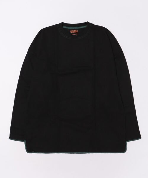UNIVERSAL OVERALL(ユニバーサルオーバーオール)の「UNIVERSAL OVERALL / Heavyweight thermal loose fit L/S / UVOP-005(Tシャツ/カットソー・レディース・ブラック/ブラック系その他/オレンジ/ホワイト/ホワイト系その他/グリーン・MEDIUM/LARGE/X-LARGE/SMALL)」の5枚目の写真