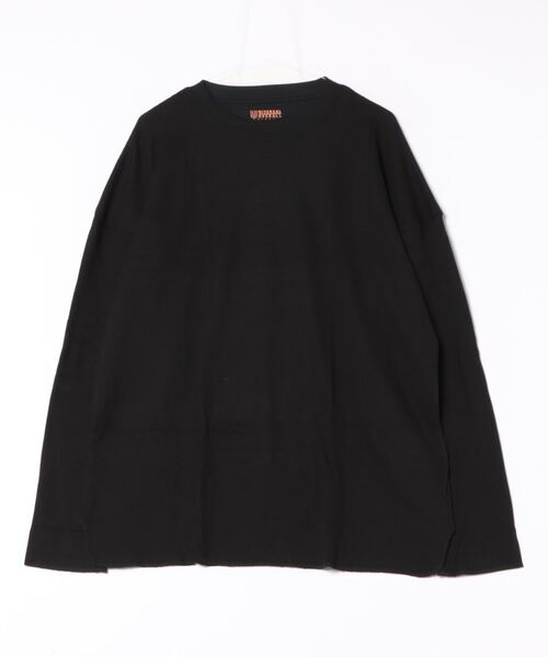 UNIVERSAL OVERALL(ユニバーサルオーバーオール)の「UNIVERSAL OVERALL / Heavyweight thermal loose fit L/S / UVOP-005(Tシャツ/カットソー・レディース・ブラック/ブラック系その他/オレンジ/ホワイト/ホワイト系その他/グリーン・MEDIUM/LARGE/X-LARGE/SMALL)」の3枚目の写真