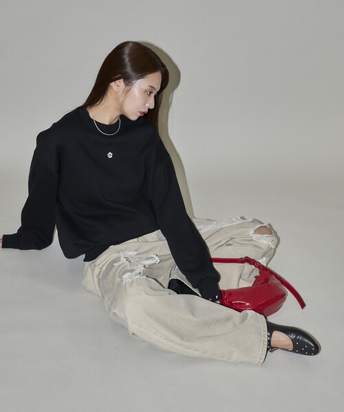 PUBLUX(パブリュクス)の「PUBLUX/パブリュクス スタッズ 付き バレエ シューズ/メリージェーン 限定展開(バレエシューズ・レディース・ブラック/シルバー・38/36/37)」の13枚目の写真