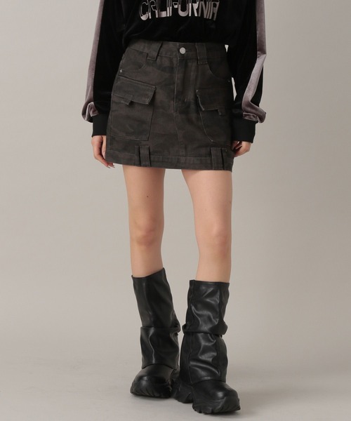 FOREVER 21（フォーエバー トゥエンティーワン）の「【2024FW】アソートカーゴミニスカート（スカート・レディース・ブラック/カーキ/ブラウン・SMALL/MEDIUM）」の3枚目の写真