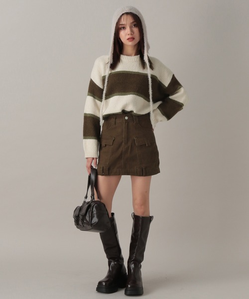 FOREVER 21（フォーエバー トゥエンティーワン）の「【2024FW】アソートカーゴミニスカート（スカート・レディース・ブラック/カーキ/ブラウン・SMALL/MEDIUM）」の16枚目の写真