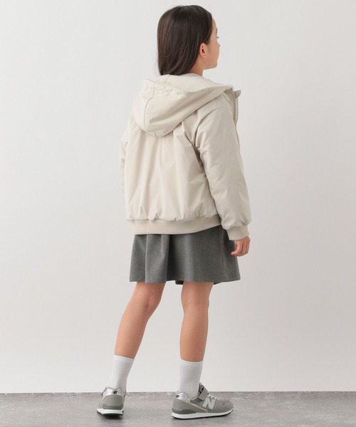 GLOBAL WORK Smile Seed Store（グローバルワーク スマイルシードストア）の「洗えるリバーシブルボアブルゾン/キッズ/145423（ブルゾン・キッズ・グリーン/ナチュラル/ブラック・140cm/130cm/110cm/120cm/150cm）」の10枚目の写真