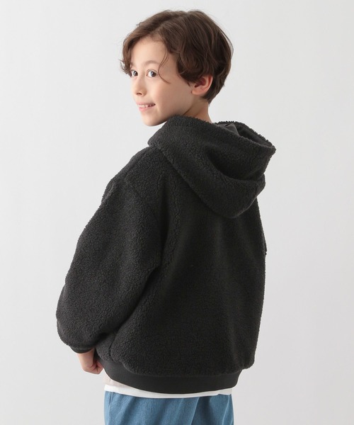 GLOBAL WORK Smile Seed Store（グローバルワーク スマイルシードストア）の「洗えるリバーシブルボアブルゾン/キッズ/145423（ブルゾン・キッズ・グリーン/ナチュラル/ブラック・140cm/130cm/110cm/120cm/150cm）」の19枚目の写真