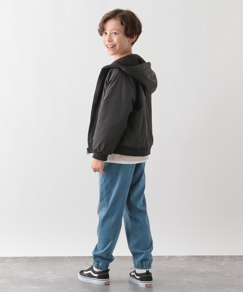 GLOBAL WORK Smile Seed Store（グローバルワーク スマイルシードストア）の「洗えるリバーシブルボアブルゾン/キッズ/145423（ブルゾン・キッズ・グリーン/ナチュラル/ブラック・140cm/130cm/110cm/120cm/150cm）」の22枚目の写真