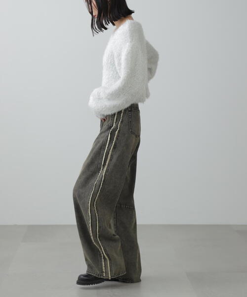 FREE'S MART（フリーズマート）の「◆サイド切替カーブデニムパンツ（デニムパンツ・レディース・ブラック系その他/ブルー系その他3・SMALL/MEDIUM）」の13枚目の写真