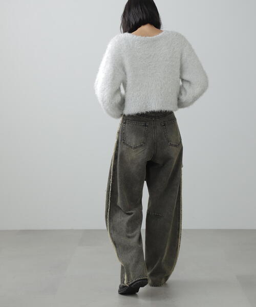 FREE'S MART（フリーズマート）の「◆サイド切替カーブデニムパンツ（デニムパンツ・レディース・ブラック系その他/ブルー系その他3・SMALL/MEDIUM）」の14枚目の写真