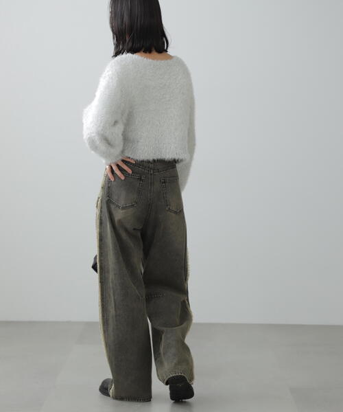 FREE'S MART（フリーズマート）の「◆サイド切替カーブデニムパンツ（デニムパンツ・レディース・ブラック系その他/ブルー系その他3・SMALL/MEDIUM）」の15枚目の写真